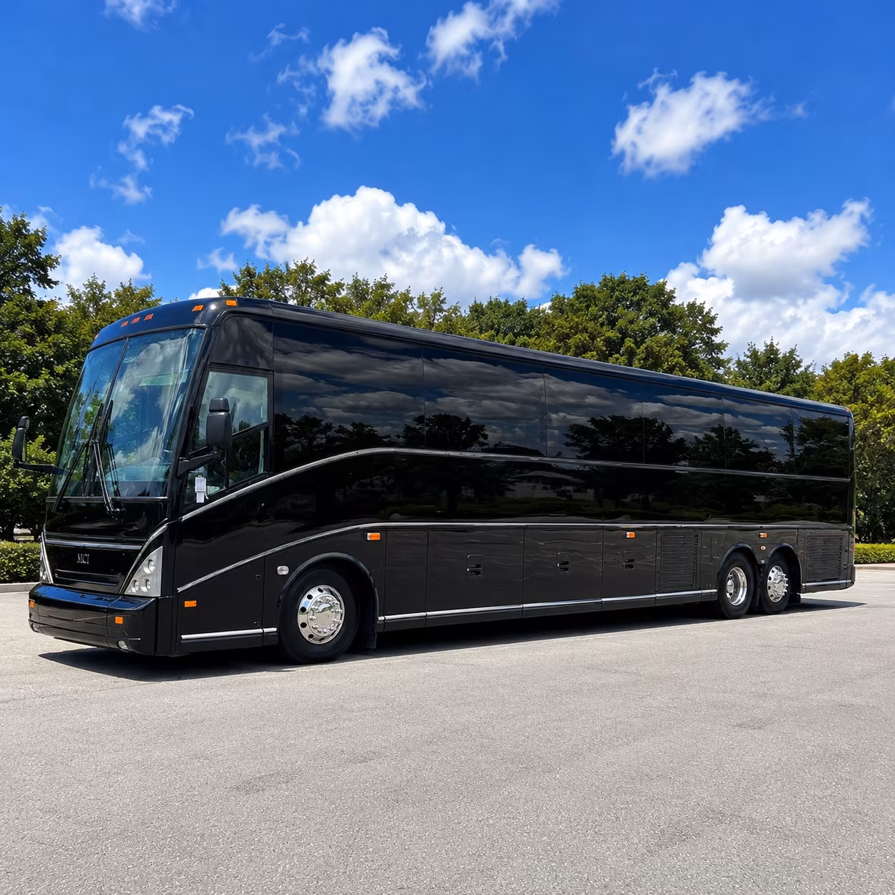 spokane charter bus rental exterior